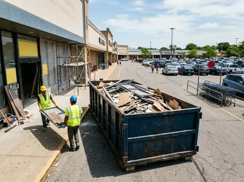 retail-store-renovation-debris-003 — frequently asked questions, Roll-off Dumpster Rentals in Alton, IL